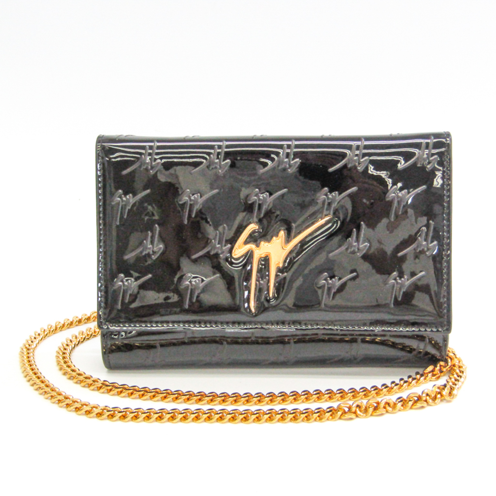 Giuseppe Zanotti Women's Leather,Leather Shoulder Bag Black